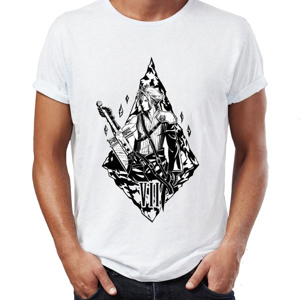 men's t shirt christmas final fantasy cloud seed awesome artwork printed tee